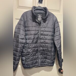 Swiss Tech grey puffer jacket #puffer #winterwear